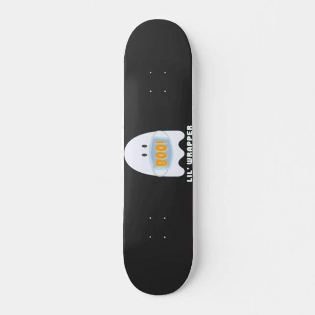 Boo Lil Wrapper Ghost Skateboard (Front)
