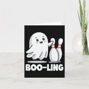 Boo-ling Funny Halloween Bowling Card