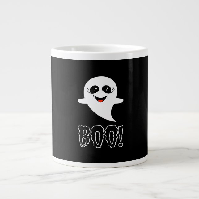 Boo! Little Halloween By Lucas Large Coffee Mug (Front)
