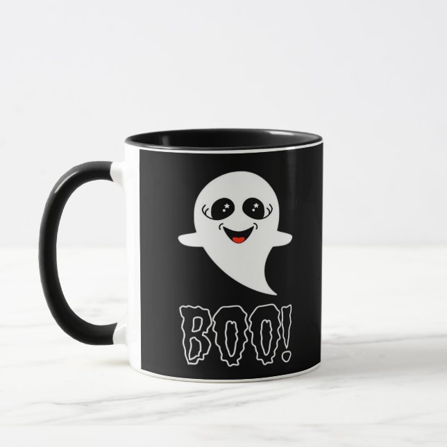Boo! Little Halloween By Lucas Mug (Left)