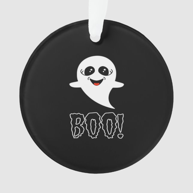 Boo! Little Halloween By Lucas Ornament (Front)