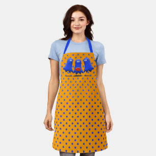 Boo Man Group of Ghosts Halloween Apron
