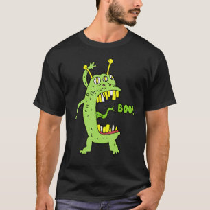 Boo  Monster Alien Halloween T-Shirt