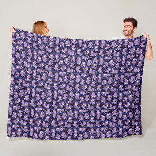 Boo Octopus Cute Purple Kids Clothing & Décor Fleece Blanket