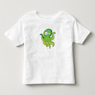 Boo Octopus Green Kids Clothing & Décor Toddler T-Shirt