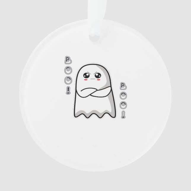 Boo Of Disapproval Classic Retro Ornament (Front)