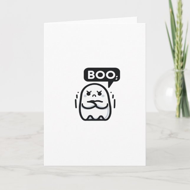 Boo Of Disapproval Funny Quote Card (Front)