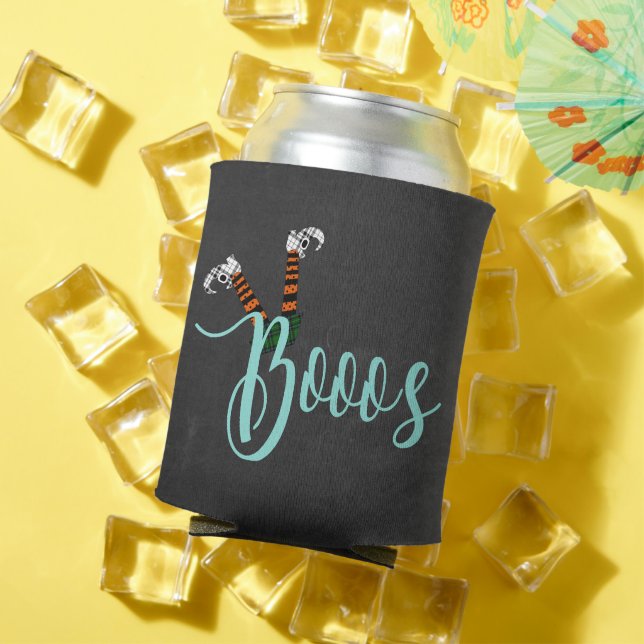 Boo On Halloween Booze And Boos Party Can Cooler (In Situ Summer)