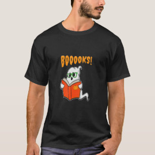 Boo Ooks Ghost Book Reading  Halloween Spooky T-Shirt