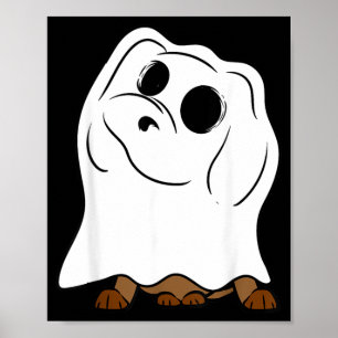 Boo Pet Lover Paws Halloween Party Ghoul Dog Poster