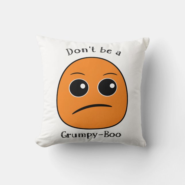 Boo Pillows - Grumpy-Boo (Front)