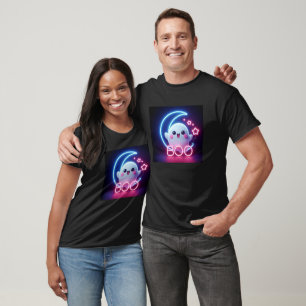 BOO Pink Halloween Ghost T-Shirt