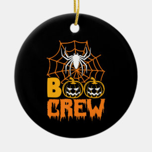 Boo Pumpkin Halloween Spider Nurse Halloween Party Ceramic Ornament