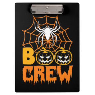 Boo Pumpkin Halloween Spider Nurse Halloween Party Clipboard