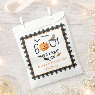 BOO Pumpkin Happy Halloween treat  Favour Bag