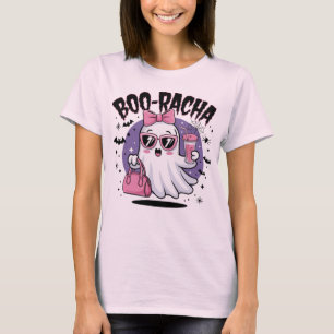 Boo-racha Halloween Boo Racha Cute Ghost Drinking T-Shirt