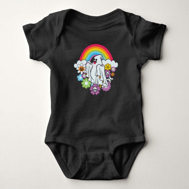 Boo Rainbow Baby Bodysuit (Front)