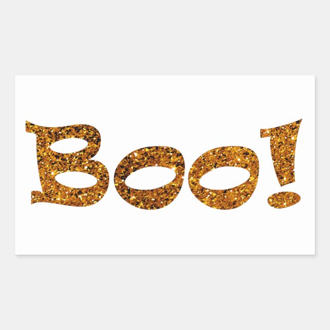 Boo! Rectangular Sticker (Front)