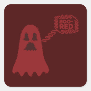 Boo-Red Sticker