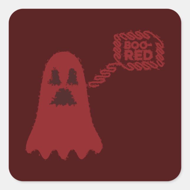 Boo-Red Sticker (Front)