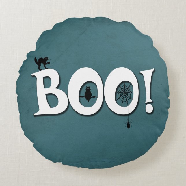 Boo! Round Cushion (Front)