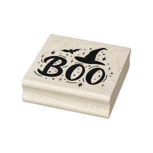 Boo Rubber Stamp