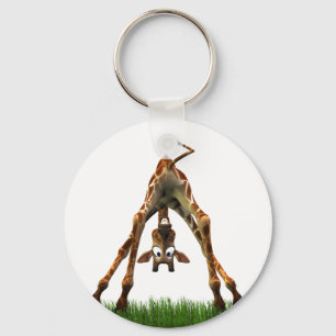 Boo! Says Olympia Giraffe. Key Ring