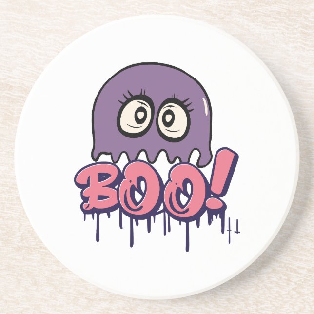 Boo scary coaster (Front)