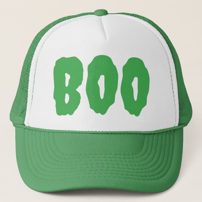 Boo Scary Halloween Trucker Hat (Front)