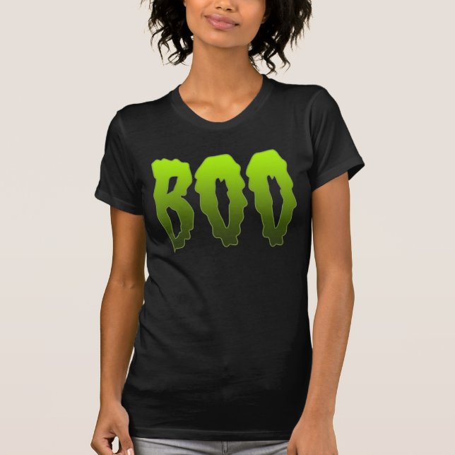 Boo Scary Halloween Zombie Ghost Horror T-Shirt (Front)