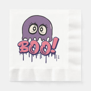 Boo scary napkin