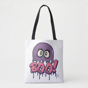 Boo scary tote bag