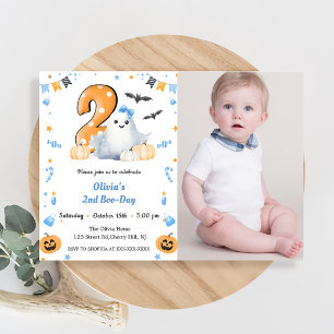 Boo Second Birthday  Invitation