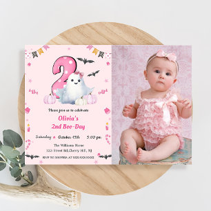 Boo Second Birthday Invitation