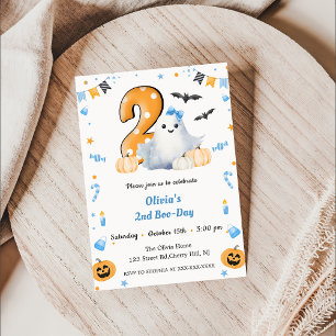 Boo Second Birthday  Invitation