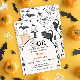 Boo Second Birthday Our Little Boo Is Turning Two Invitation