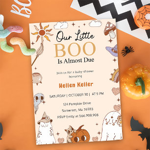 Boo Second Birthday Our Little Boo Is Turning Two Invitation