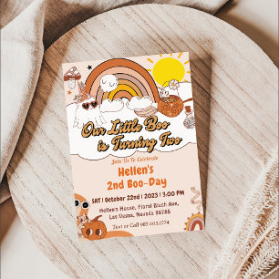 Boo Second Birthday Our Little Boo Is Turning Two Invitation