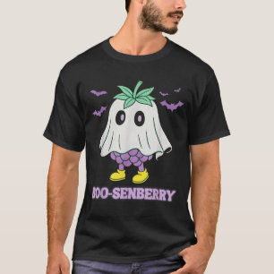 Boo-Senberry Boysenberry Ghost Spooky Funny T-Shirt