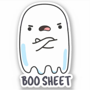 Boo Sheet Funny Halloween Ghost Pun 