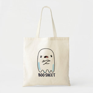 Boo Sheet Funny Halloween Ghost Pun  Tote Bag
