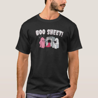 Boo Sheet Ghost Halloween Funny Vintage Laundry T-Shirt