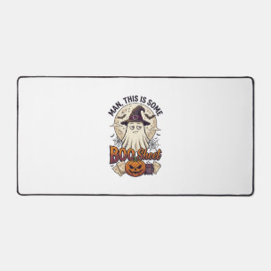 Boo Sheet Ghost Pumpkin Halloween Moon Cauldron Desk Mat