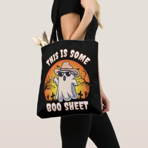 BOO SHEET Halloween Ghost Tote Bag