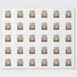 Boo Sheet Lover Halloween Ghosts Moon Bats_1 Wrapping Paper