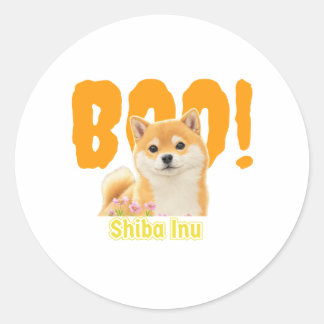 Boo! Shiba Inu | Best goods for Shiba Inu person Classic Round Sticker