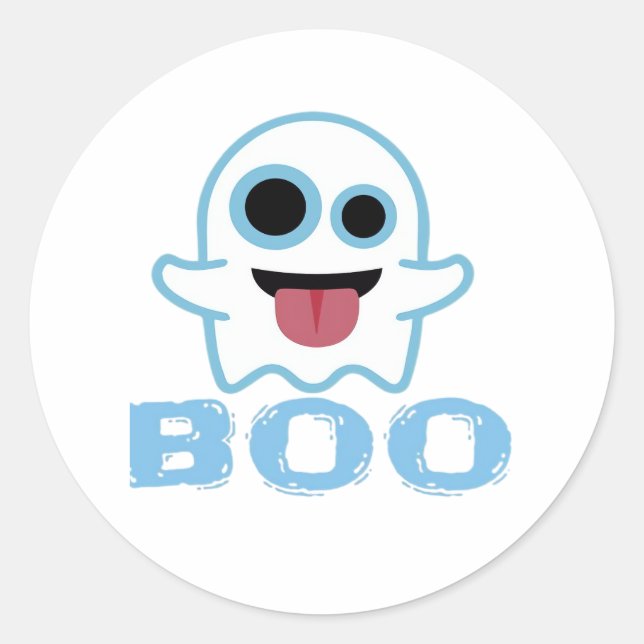 Boo Silly Funny Meme Classic Round Sticker (Front)