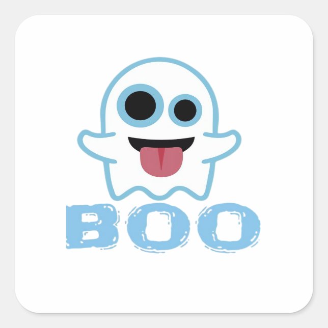 Boo Silly Funny Meme Square Sticker (Front)