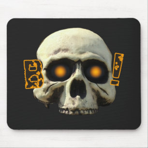 Boo Skull Mouse Pad