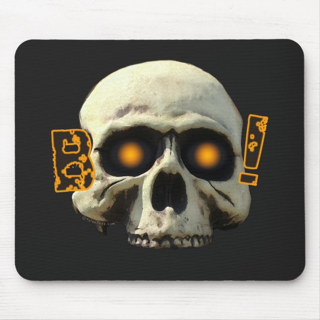 Boo Skull Mouse Pad (Front)